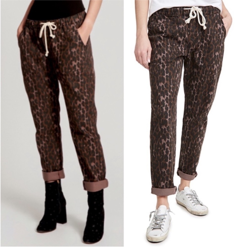 One Teaspoon Leopard Shabbies Drawstring Jeans Woman’s Medium